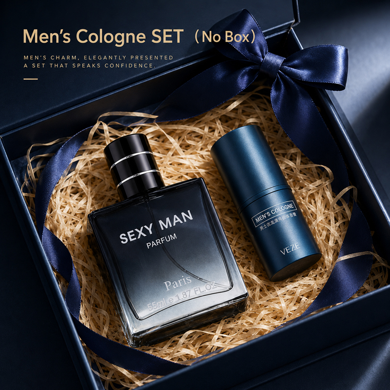 Perfume Fragrance Gift Set - Men’s Perfume Set 2-in-1 Spray &