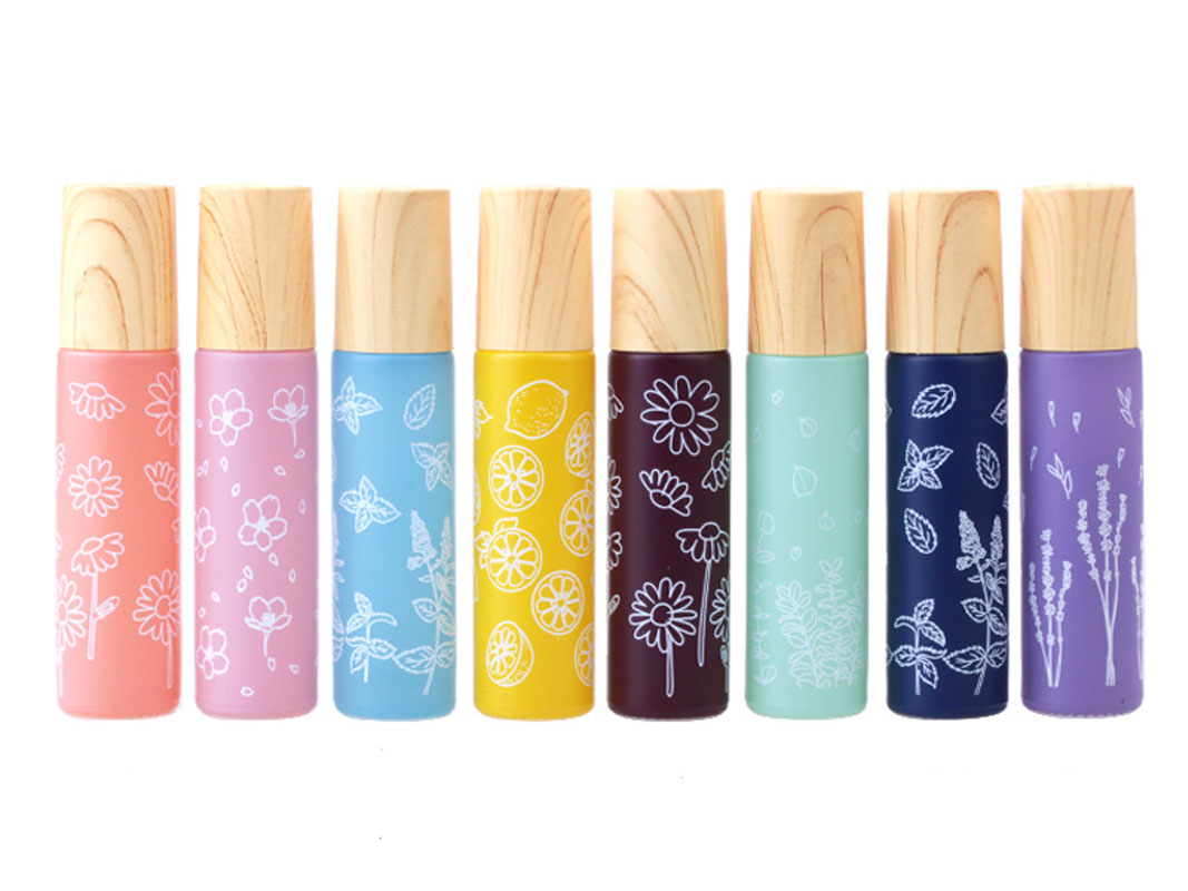 Attar Oil Roll On - 8X 10ML Macaron Flower Glass Essential