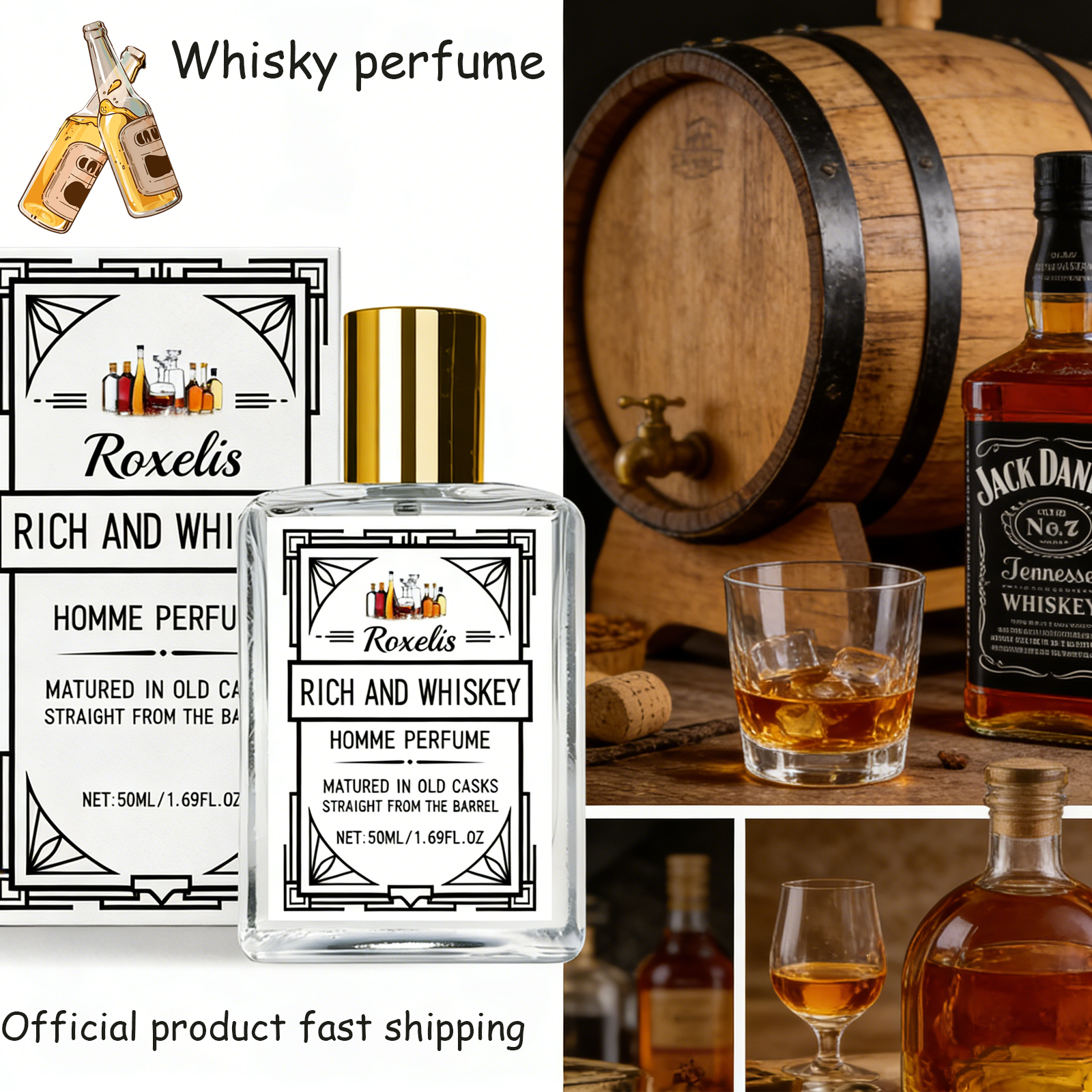 Perfume And Fragrance - Roxelis 50ml Charm Whisky Men's perfume