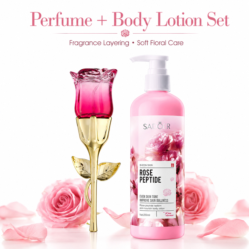 Rose Perfume & Body Lotion Set - Perfume Fragrance Gift Set recensie en prijs
