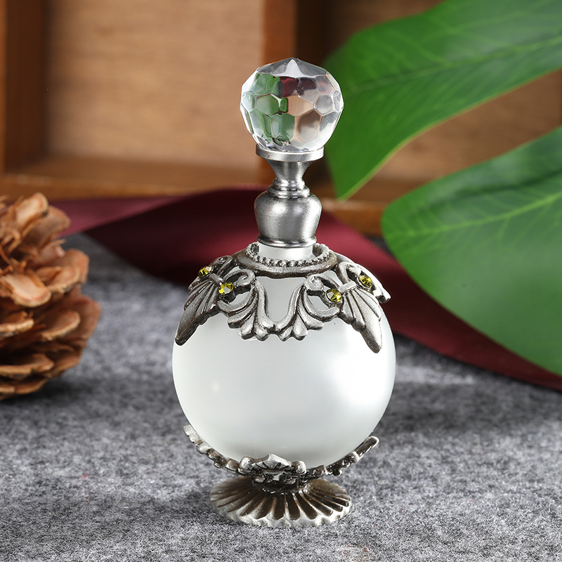 Antique Silver Metal Glass Per - Perfume Fragrance Holder recensie en prijs