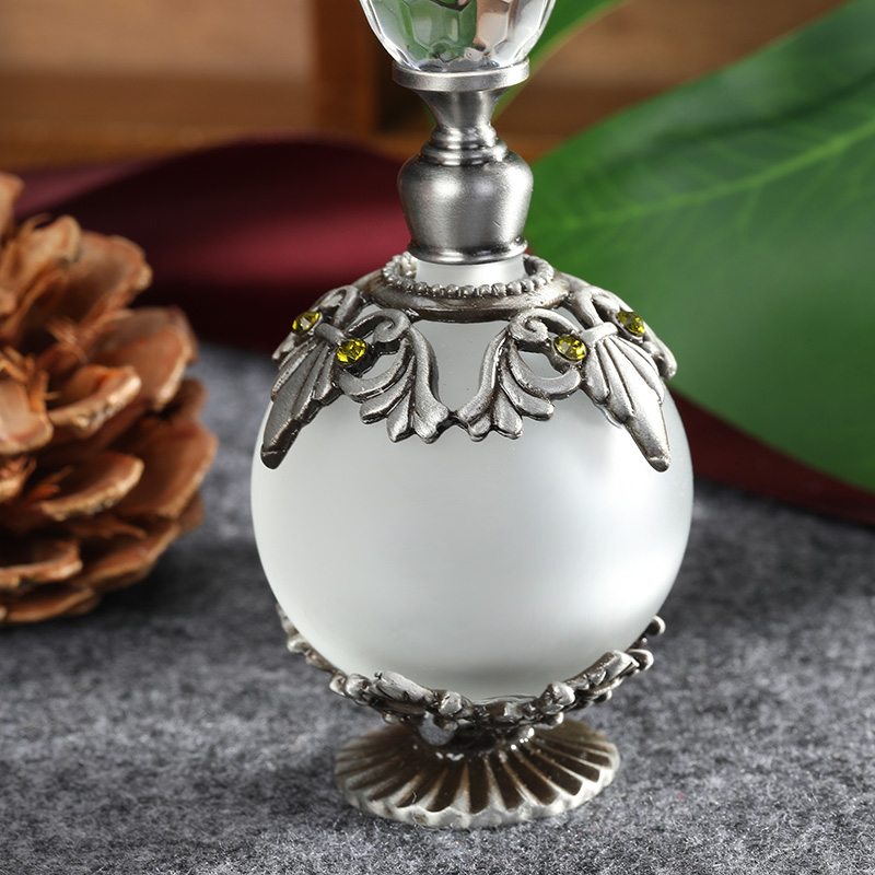 Antique Silver Metal Glass Per - Perfume Fragrance Holder recensie en prijs