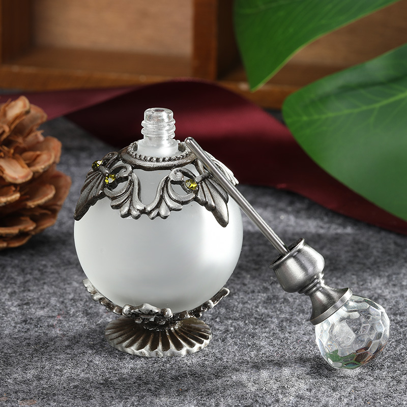 Antique Silver Metal Glass Per - Perfume Fragrance Holder recensie en prijs