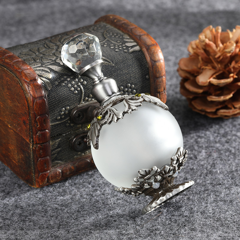 Antique Silver Metal Glass Per - Perfume Fragrance Holder recensie en prijs