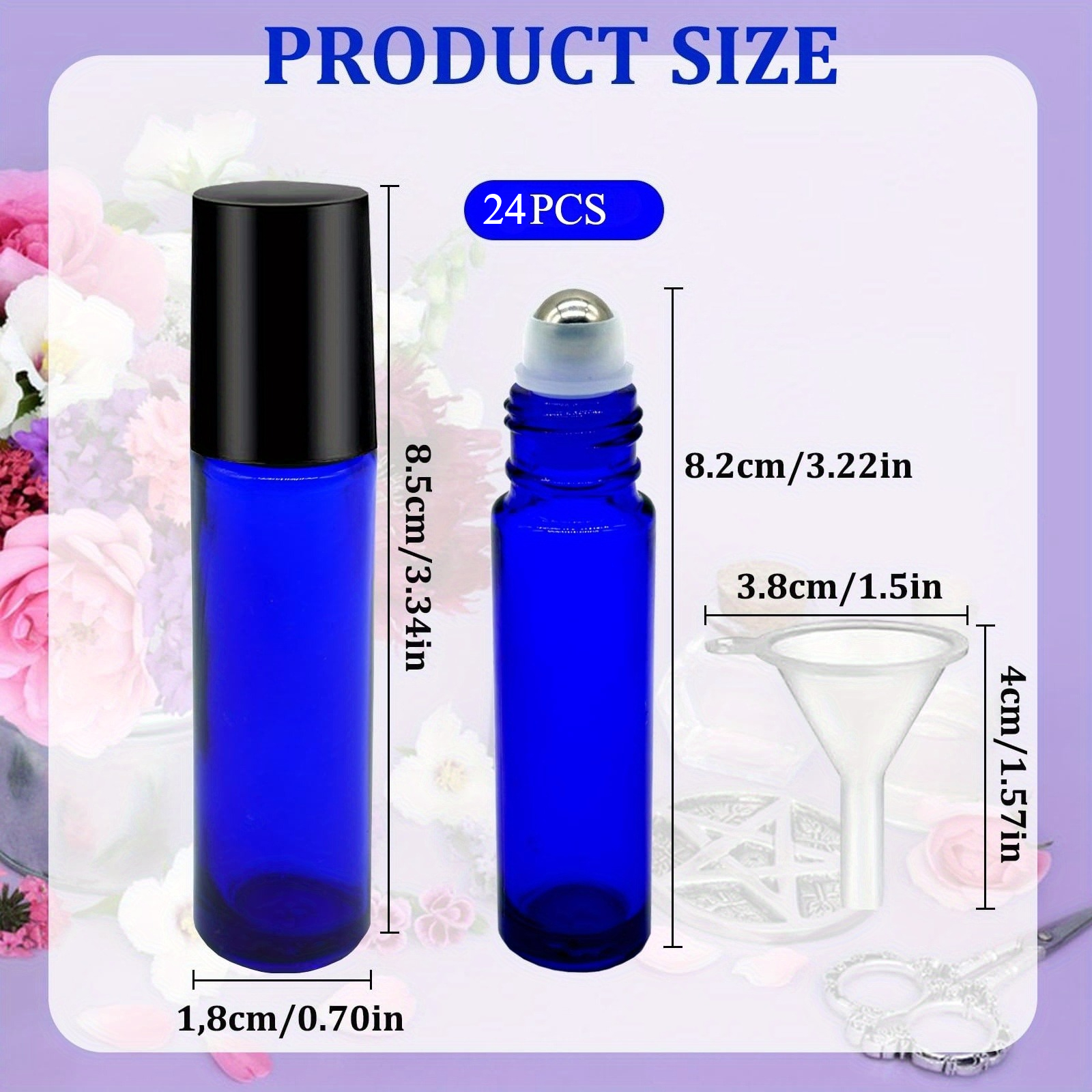 24pcs Glass Roll on Bottle 10m - Attar Oil Roll On recensie en prijs