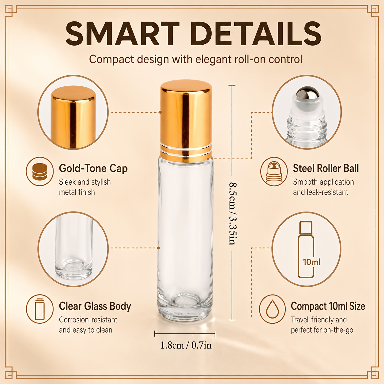 7/14pcs Glass Roll on Bottle 1 - Attar Oil Roll On recensie en prijs