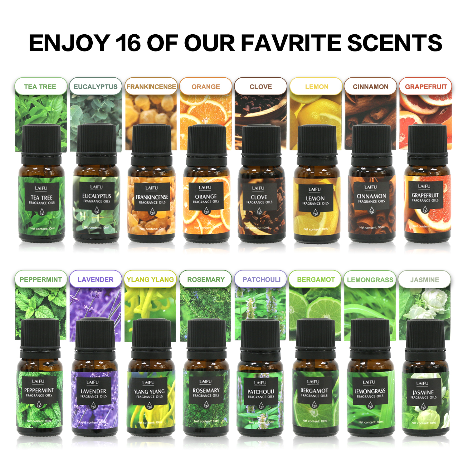 16x10ml Essential Oils Set for - Perfume Fragrance Gift Set recensie en prijs