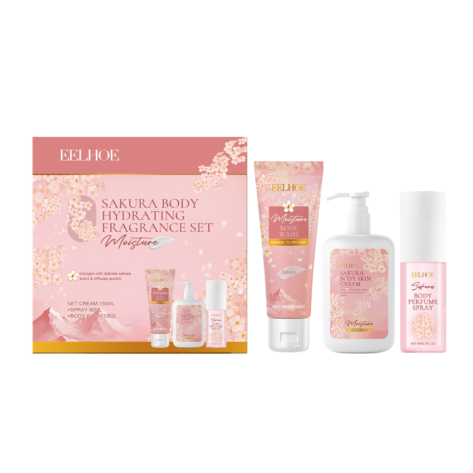 Sakura Flower Body Skin Care S - Perfume Fragrance Shower Gel recensie en prijs