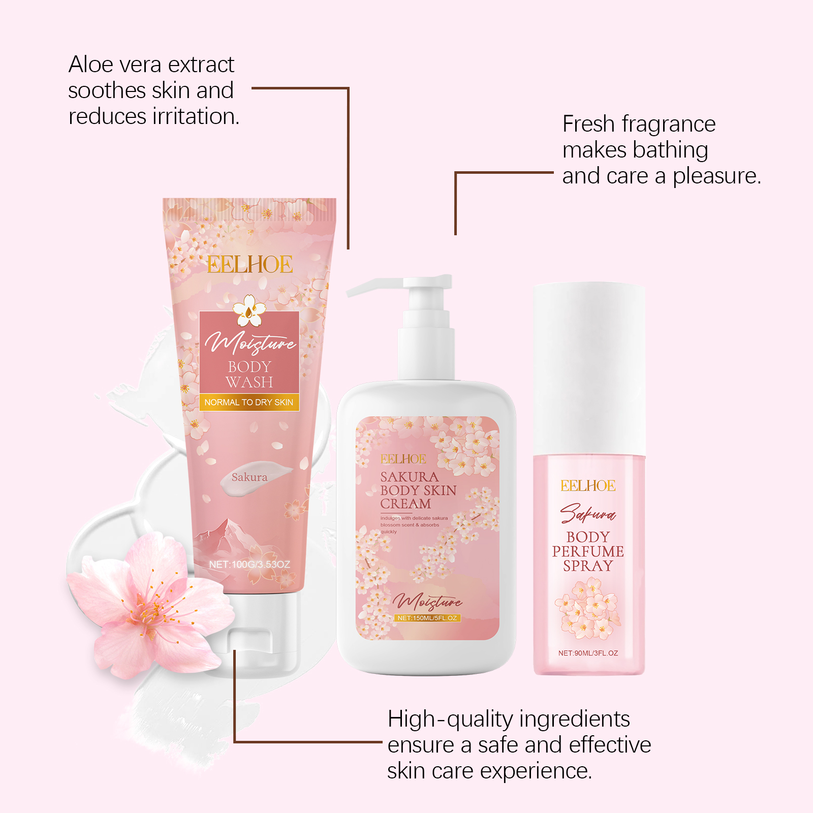 Sakura Flower Body Skin Care S - Perfume Fragrance Shower Gel recensie en prijs