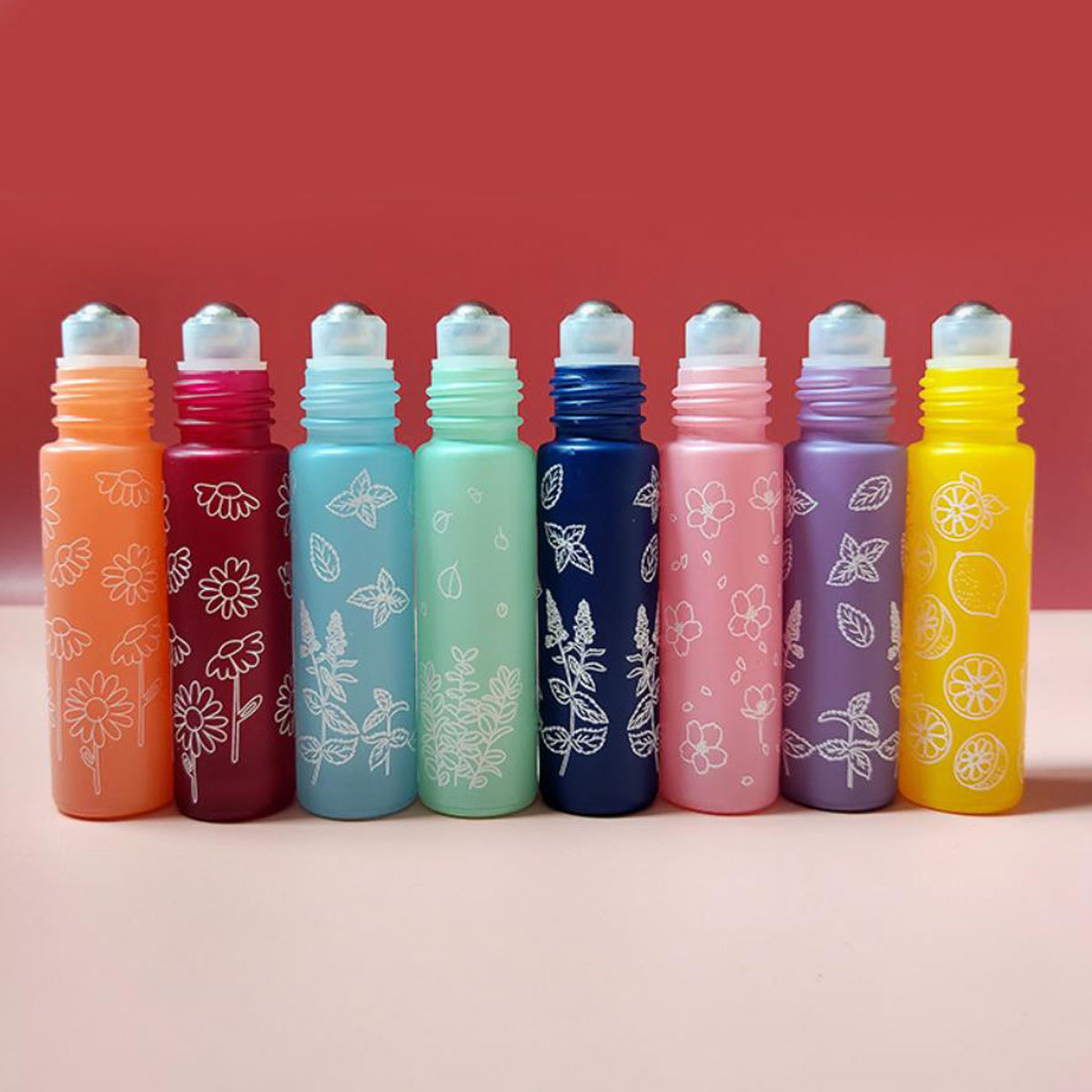 8X 10ML Macaron Flower Glass E - Attar Oil Roll On recensie en prijs